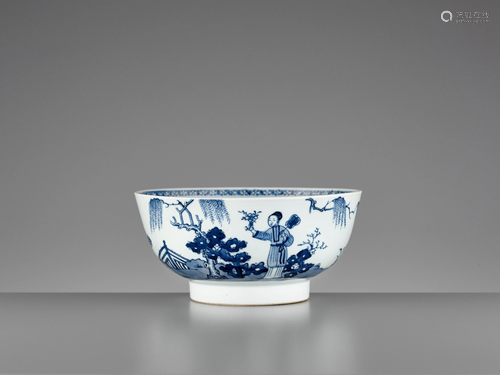 A BLUE AND WHITE 'CONCUBINE' BOWL, QIANL…