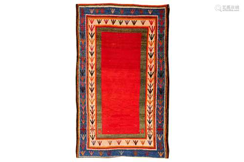 AN UNUSUAL GABBEH RUG, SOUTH-WEST PERSIA