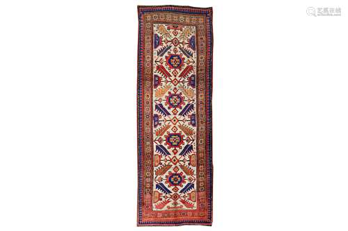 AN ANTIQUE KURDISH LONG RUG