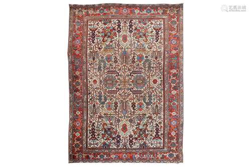 AN ANTIQUE HERIZ CARPET, NORTH-WEST PERSIA