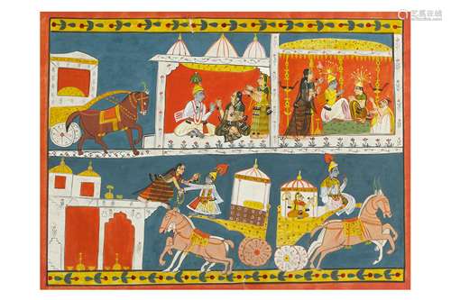 AN ILLUSTRATION TO A RASIKAPRIYA SERIES