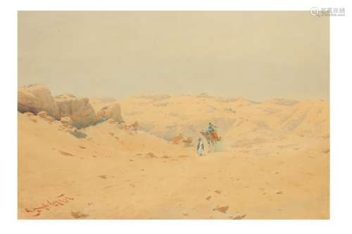 BEDOUIN TRAVELLERS IN THE DESERT