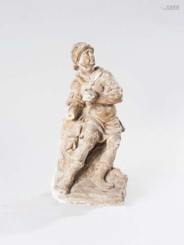 Roman soldier Limestone group 41 cmAccidents and absences