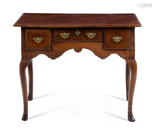 A George II Oak Writing Table