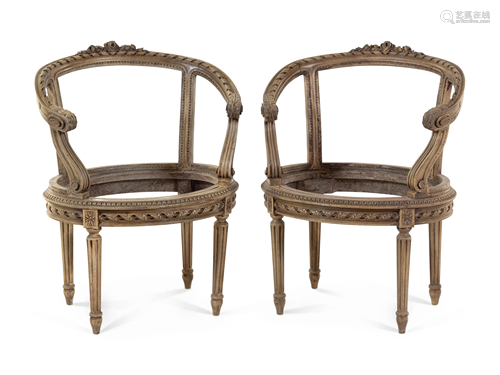 A Pair of Louis XVI Bergere Frames