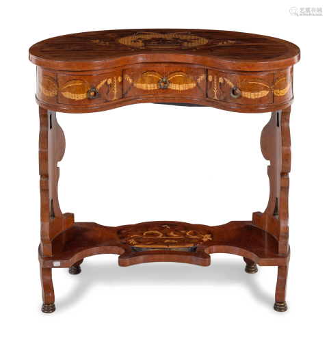 A Louis XV Style Marquetry Dressing Table