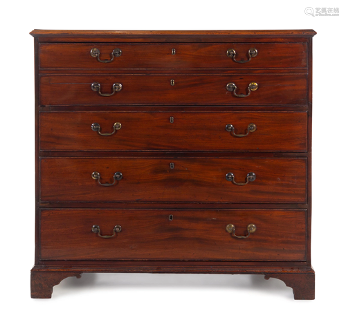 A George III Style Mahogany Butler's Secretary