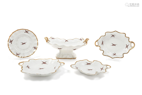 An English Porcelain Dessert Service