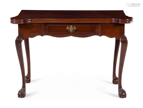 A Chippendale Mahogany Games Table