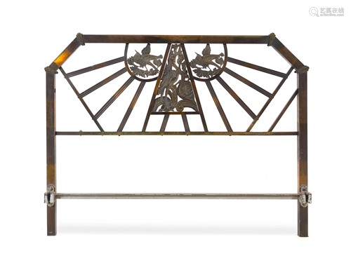 An Art Deco Steel Bed