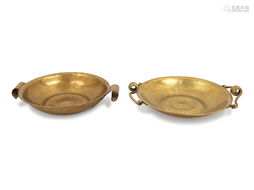 Two German Brass Bowls