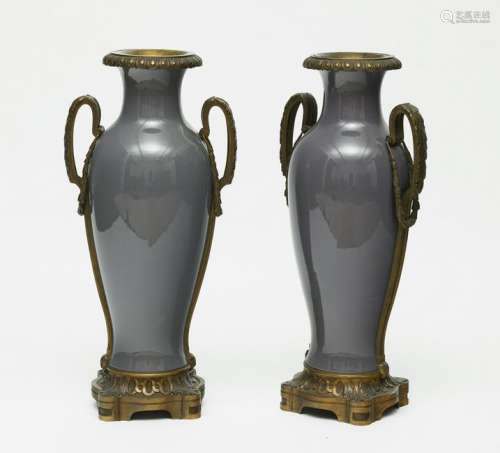 A pair of decorative vases