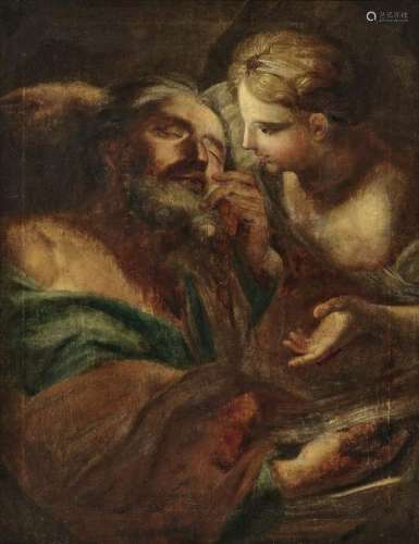 Saint with Angel (Matthew the Apostle?)