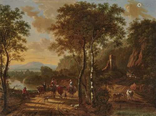 Landscape with Trees and Figure Scenery