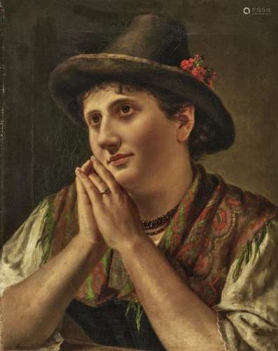 Farmer Girl with Hat