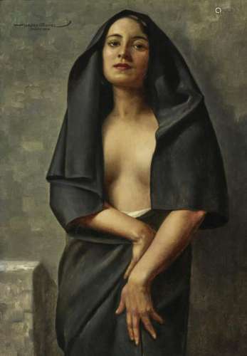 Young Woman with Veil
