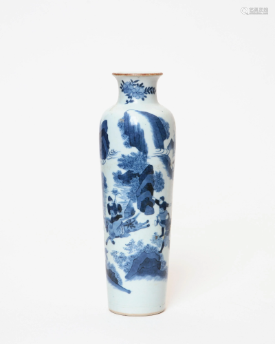 A Chinese porcelain blue and white vase