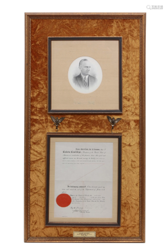 A Calvin Coolidge Pardon of Mr J. Henry Linden