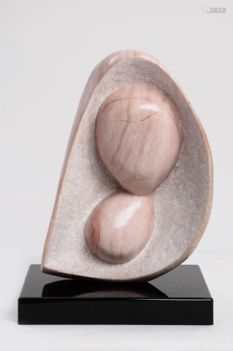 Pat Epstein, alabaster, free form sculpture