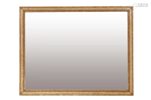 A vintage rectangular wall mirror