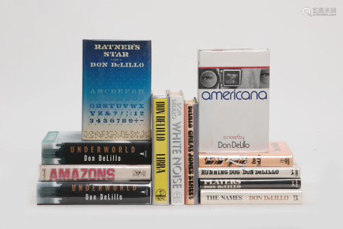 Twelve Don Delillo first editions