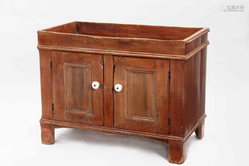 An American dry sink, 19th century