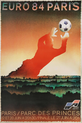 After Michel Granger, poster, Euro 1984 Paris