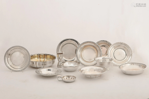 20 pieces American sterling silver tableware
