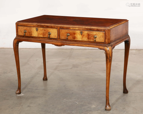 A George II style walnut side table