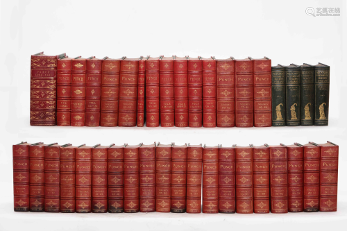 A group of thirty-nine volumes, Punch Magazine