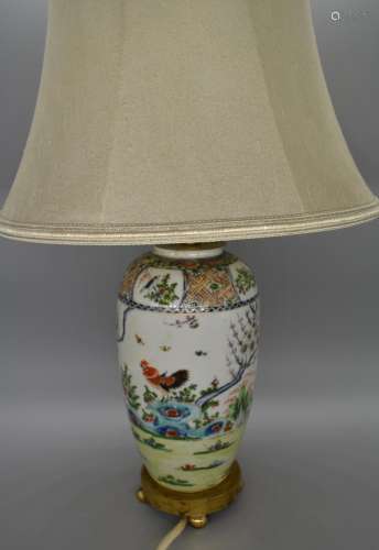 Chinese decorative cockerel lamp