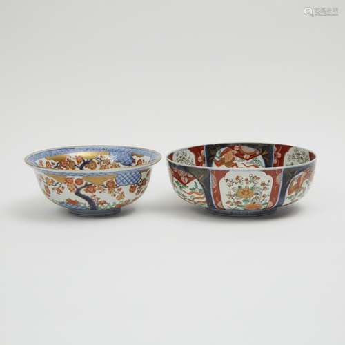 Two Imari Porcelain Bowls, 19th Century