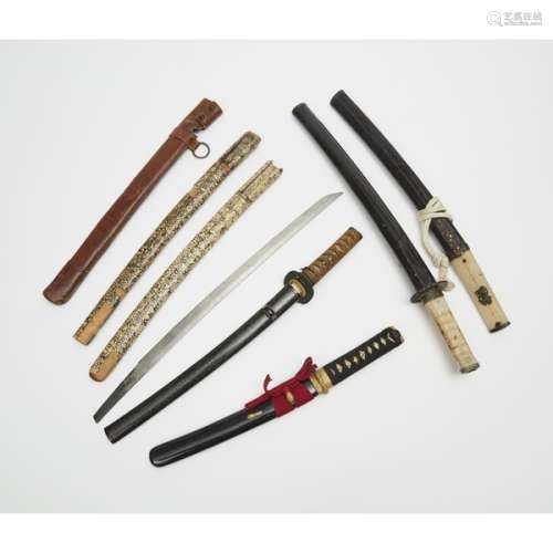 日本劍飾一組八件 A Group of Eight Miscellaneous Japanese Sword Components
