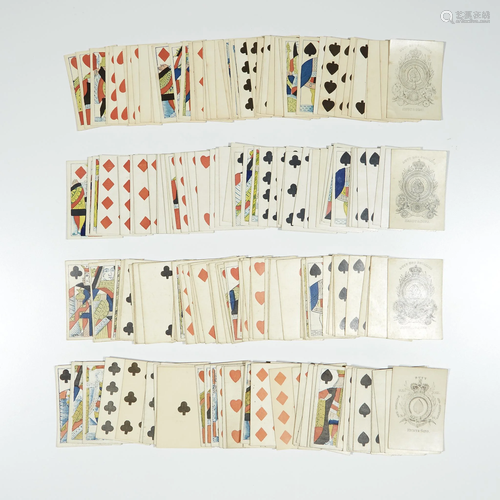 [Playing Cards], Four English 19th Century Standard