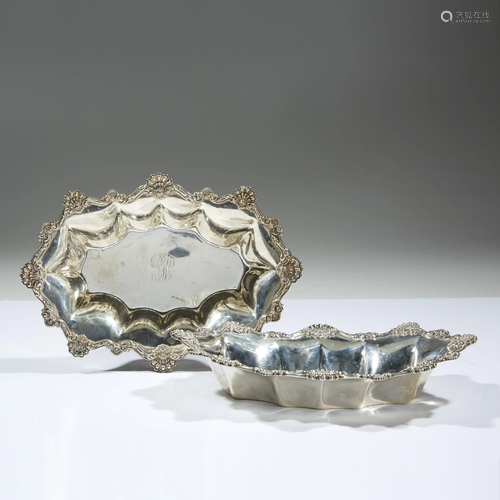 A pair of American sterling silver vegetable dishes,