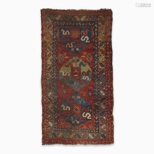 A Cloudbank Kazak rug, 19th century