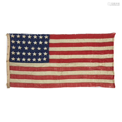 Civil War era 34-Star American Flag commemorating
