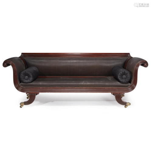 Classical carved mahogany sofa, Attributed to …