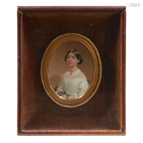 John Henry Brown (1818-1891), Portrait miniature of a
