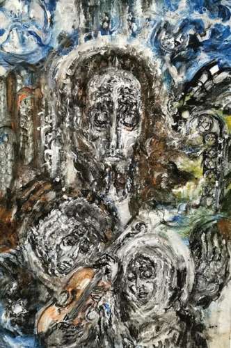 Zdzislaw LACHUR (1920 1997) Christ in the Ghetto,1…