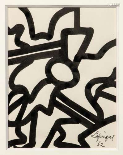 Charles LAPICQUE (1898 1988) Abstraction Brush and…