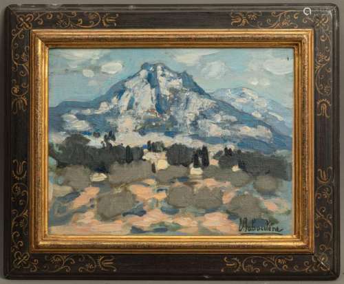 Eugène BABOULENE (1905 1994) Les Alpilles bleues O…