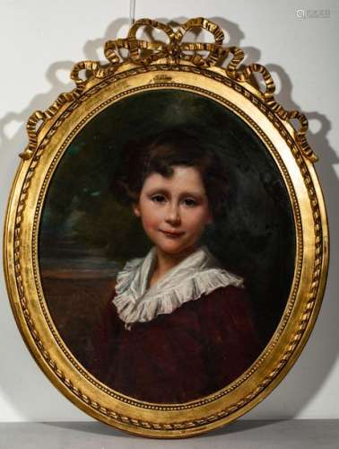 French School Late 19th century Portrait of a youn…