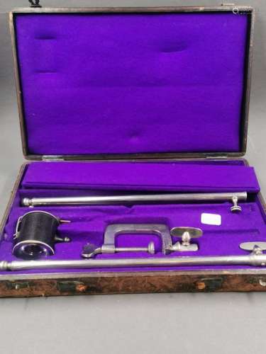 Antique medical instrument in a box marked 'Docteu…