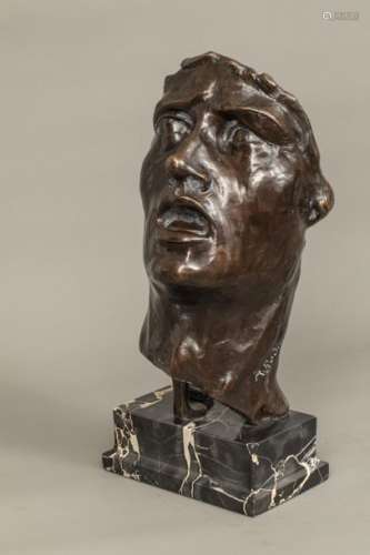 Auguste RODIN (1840 1917) The mask Bronze with bro…
