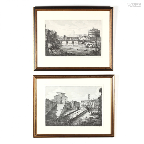 Luigi Rossini (Italian, 1790â€“1857), Two Views of …