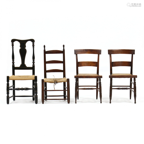 Four Antique Side Chairs