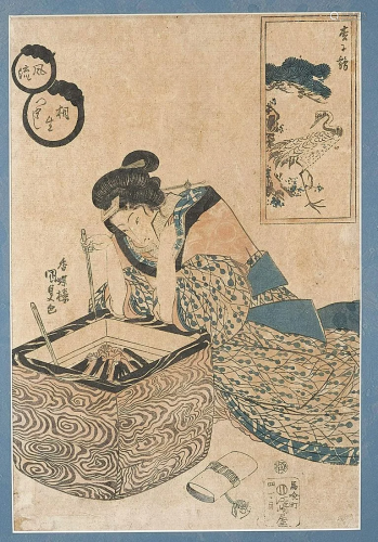 Antique Japanese Woodblock Print by Utagawa …