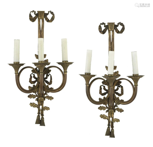 Pair of French Bronze Appliques