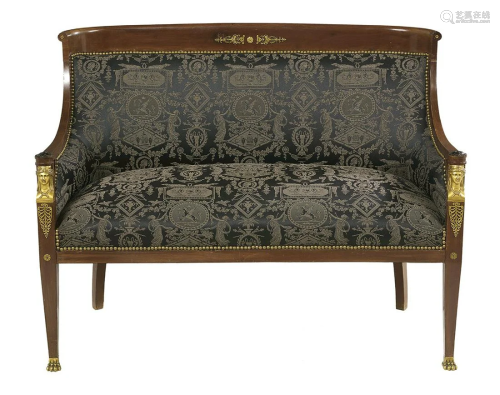 Empire-Style Bronze-Mounted Mahogany Salon Suite